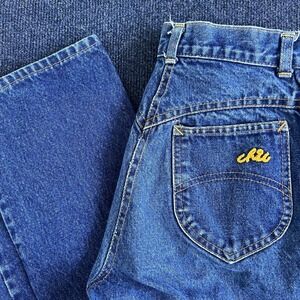 Vintage 90s H.I.S Jeans Juniors 8/9 Medium Wash Blue High Rise Mom Denim